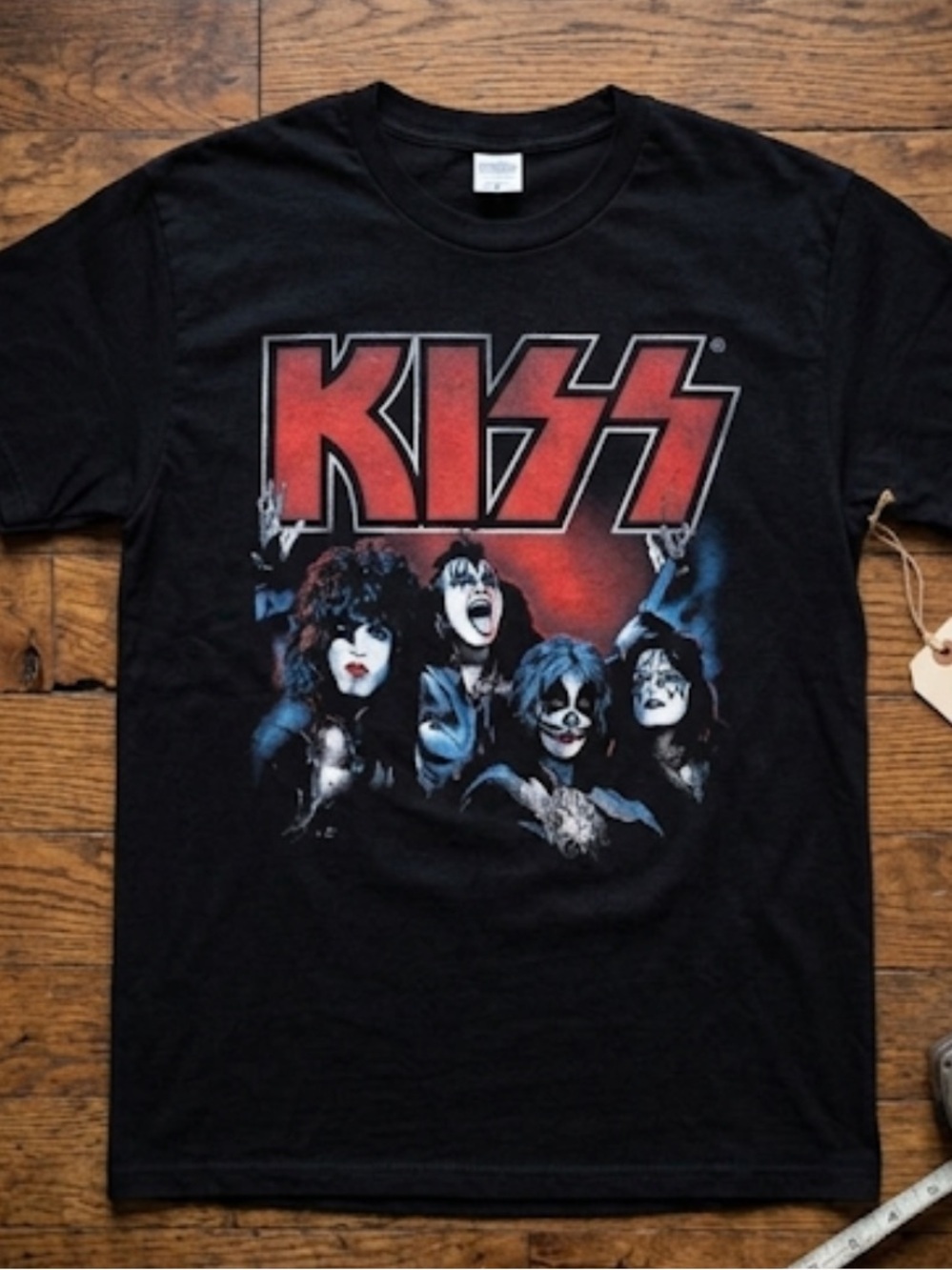 KISS Black Graphic Tee Men’s Size XL